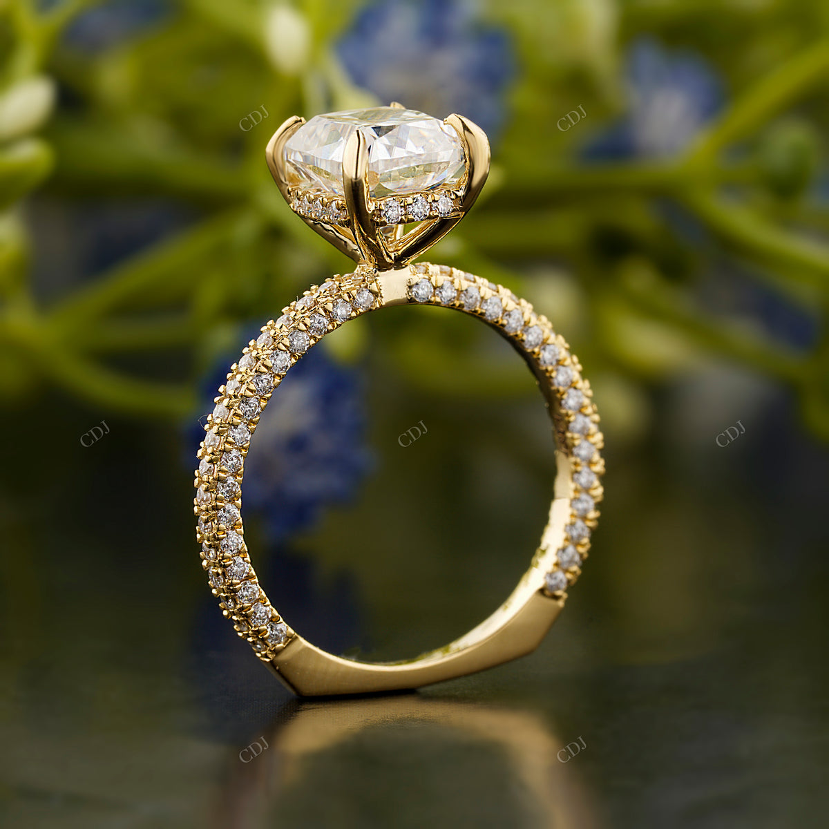 Cushion Lab-Grown Diamond Ring