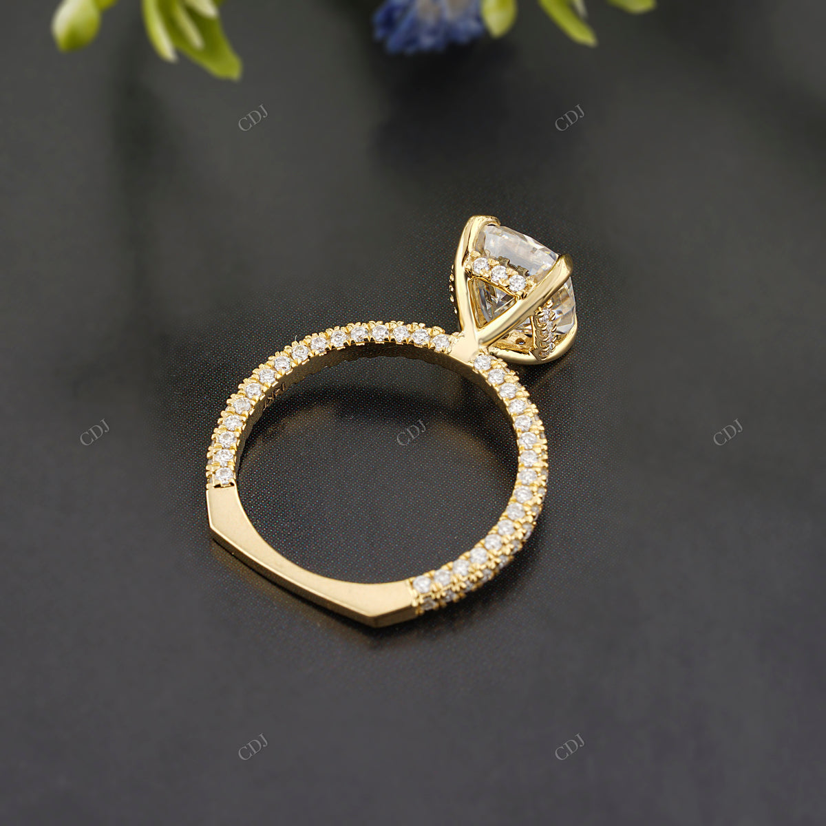 Cushion Lab-Grown Diamond Ring