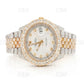 Sparkling 41mm Antique White Dial Diamond Rolex Watch customdiamjewel