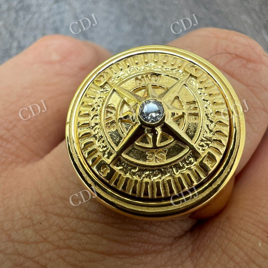 Men's Navigational North Star Ring  customdiamjewel   