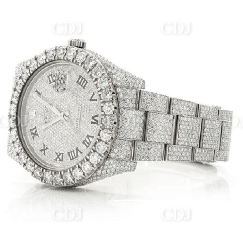 High Quality Rolex Oyster Stylish Natural Diamond Watch customdiamjewel
