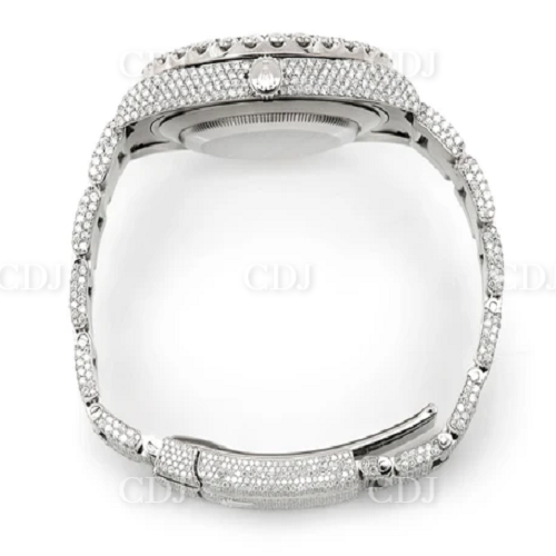 High Quality Rolex Oyster Stylish Natural Diamond Watch customdiamjewel
