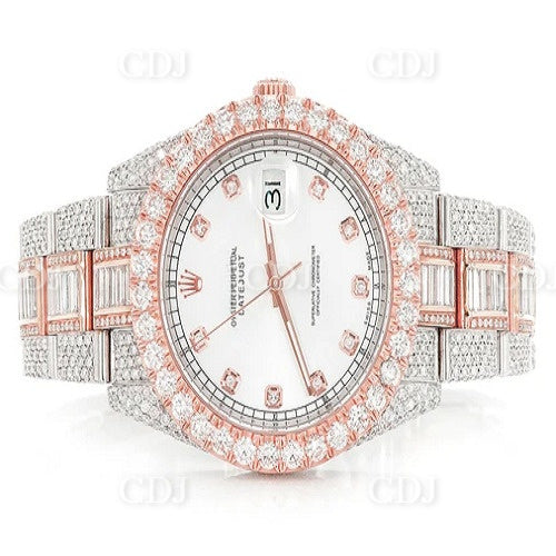 Rolex Sky Dweller Handmade Diamond Studded Watch customdiamjewel
