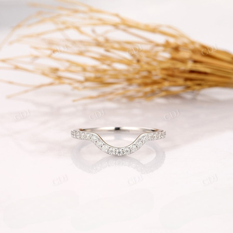 0.38CTW Natural Diamond Curved Wedding Band Wedding Band customdiamjewel   