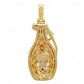 Custom S925 Silver Moissanite Grenade Pendant CustomDiamJewel