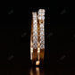 Rose gold  Round Cut Diamond Double Band Women  customdiamjewel   