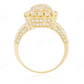 14K Yellow Gold Real Diamond Hip Hop Ring For Men hip hop jewelry CustomDiamJewel