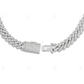 925 Silver 1 Row Moissanite Cuban Link Chain CustomDiamJewel