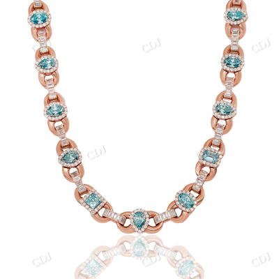 14K Rose Gold Natural Diamond Titanic Chain hip hop jewelry CustomDiamJewel