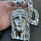 Moissanite Gold Plated Hip Hop Jesus Pendant hip hop jewelry CustomDiamJewel