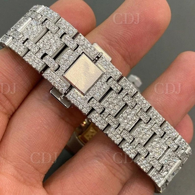 VVS Moissanite Buss Down Handmade Custom AP Watch customdiamjewel