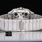 Luxury Moissanite Skeleton Fully Diamond Watch Cartier Colorless Moissanite Certified Diamond Watch