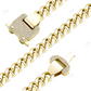 12mm Cuban Chain With diamonds Spring Clasp hip hop jewelry CustomDiamJewel
