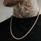 14K Yellow Gold Twisted Rope Chain for Mens hip hop jewelry CustomDiamJewel