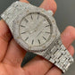 VVS Moissanite Buss Down Handmade Custom AP Watch customdiamjewel