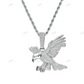 Moissanite Diamond Sparkle Eagle Pendant hip hop jewelry CustomDiamJewel