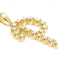 1" 0.25 CTW 10K Gold Natural Diamond Initial "P" Pendant CustomDiamJewel