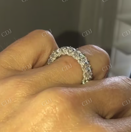 Diamond Eternity Ring Wedding Band  customdiamjewel   