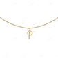 1" 0.25 CTW 10K Gold Natural Diamond Initial "P" Pendant CustomDiamJewel