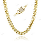 12mm Cuban Chain With diamonds Spring Clasp hip hop jewelry CustomDiamJewel