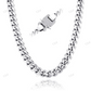 12mm Cuban Chain With diamonds Spring Clasp hip hop jewelry CustomDiamJewel