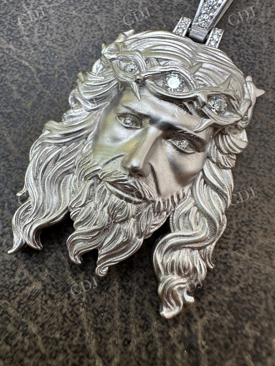 Jesus Piece Iced Diamond Pendant For Men  customdiamjewel   