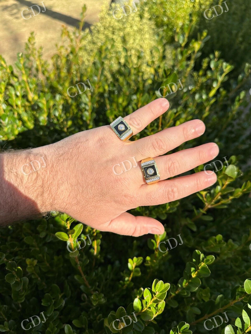 Natural Diamond 14K Gold Ring  customdiamjewel   