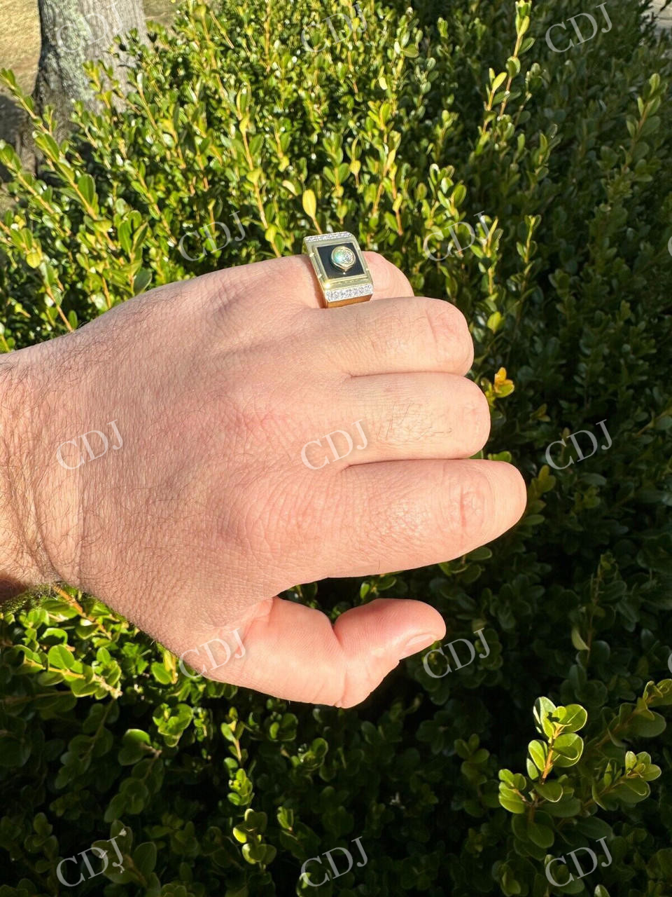 Natural Diamond 14K Gold Ring  customdiamjewel   