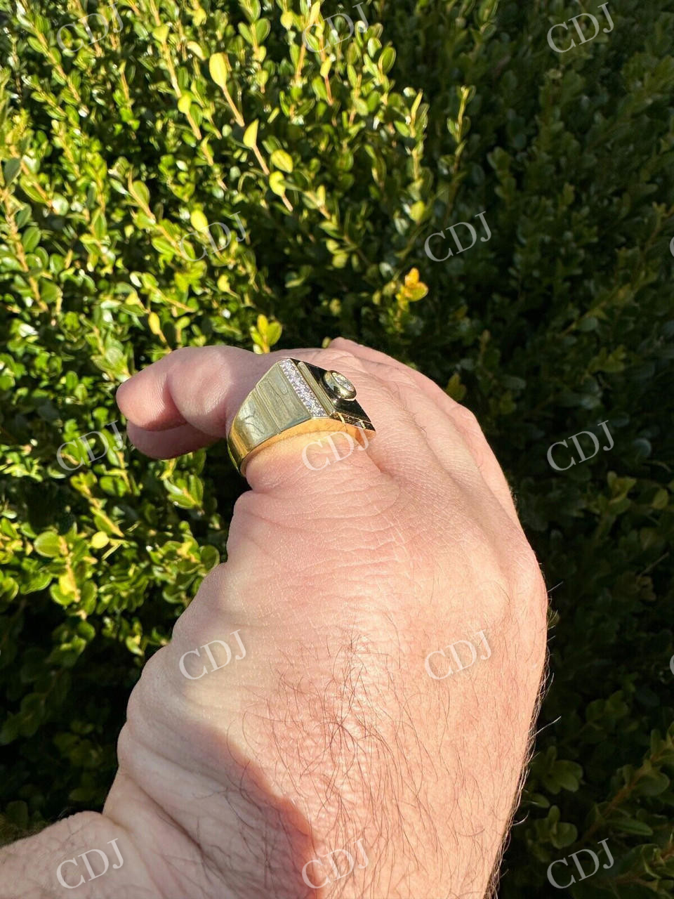 Natural Diamond 14K Gold Ring  customdiamjewel   