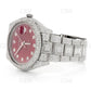 Red Dial Iced Out VVS Moissanite Diamond Watch For Unisex customdiamjewel