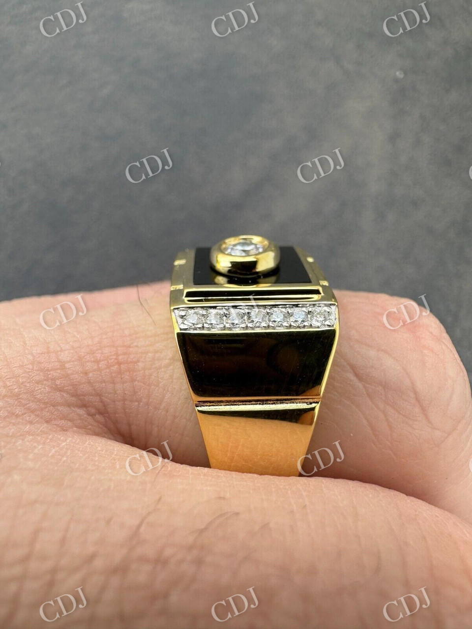 Natural Diamond 14K Gold Ring  customdiamjewel   