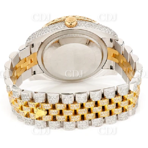 Rolex Full Diamond For Men Arabic Dial Timepiece customdiamjewel