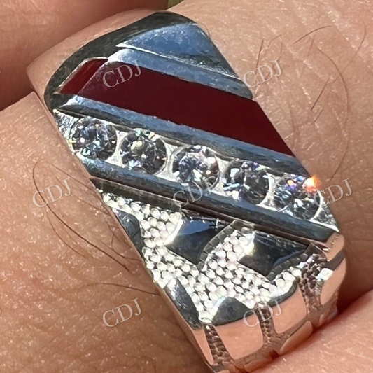 Iced Out Ring For Men  customdiamjewel   