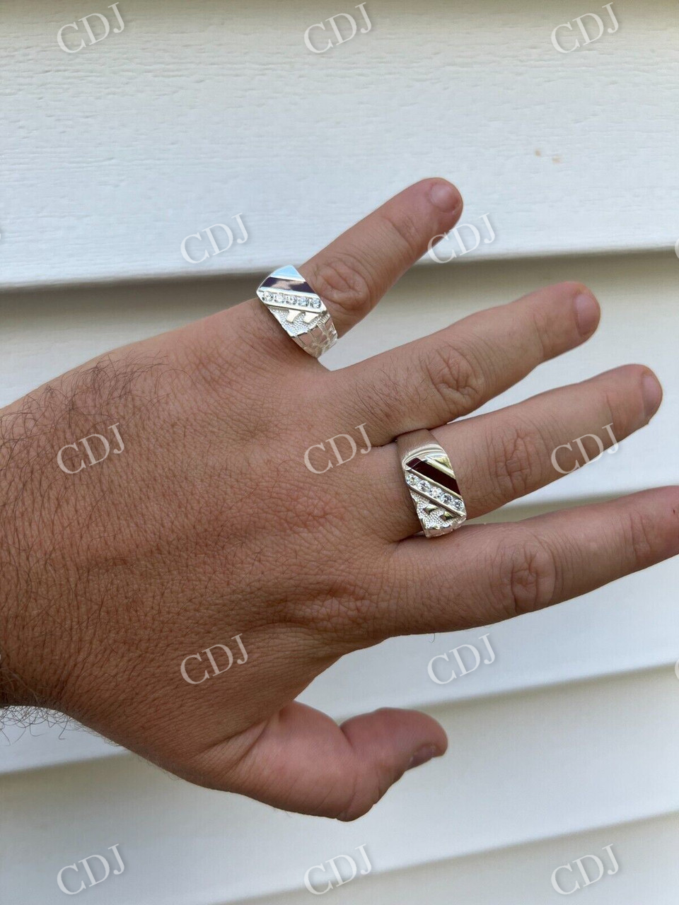 Iced Out Ring For Men  customdiamjewel   