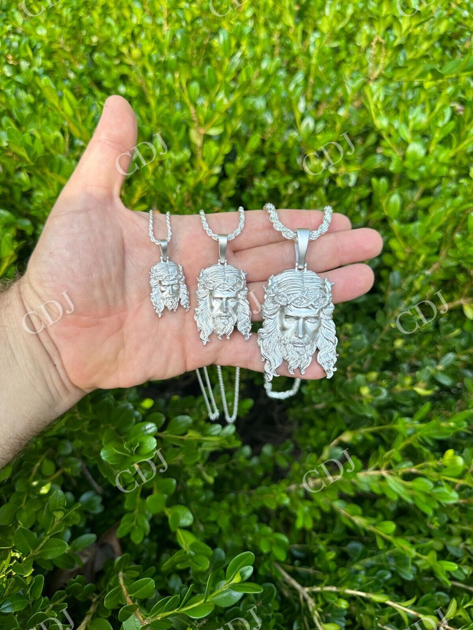 Hip Hop Plain Jesus Piece Pendant  customdiamjewel   