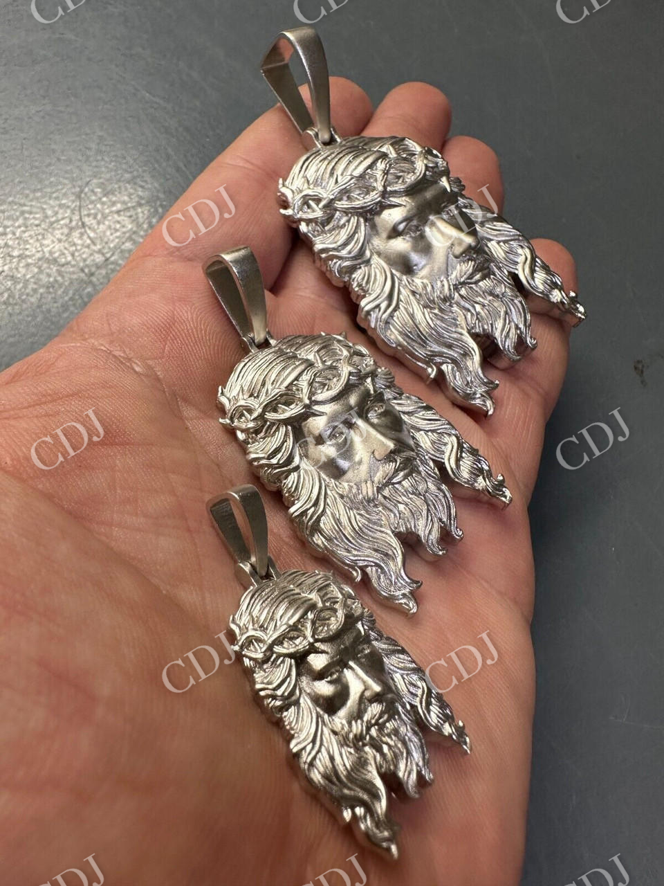 Hip Hop Plain Jesus Piece Pendant  customdiamjewel   
