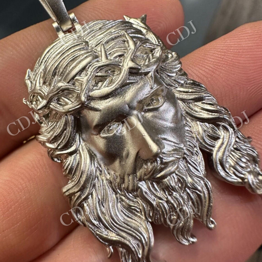 Hip Hop Plain Jesus Piece Pendant  customdiamjewel   