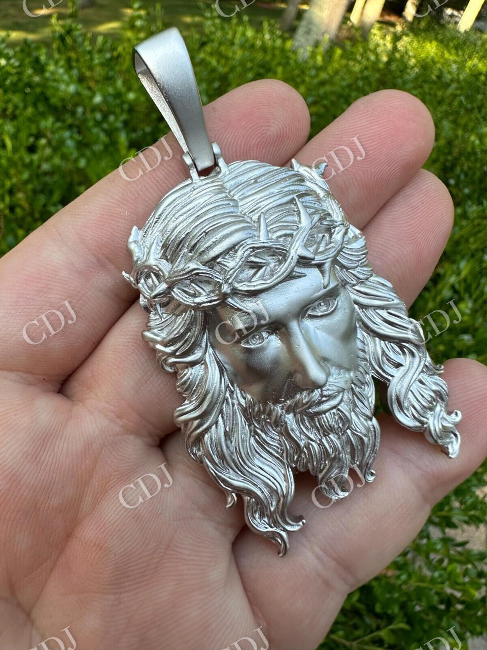 Hip Hop Plain Jesus Piece Pendant  customdiamjewel   