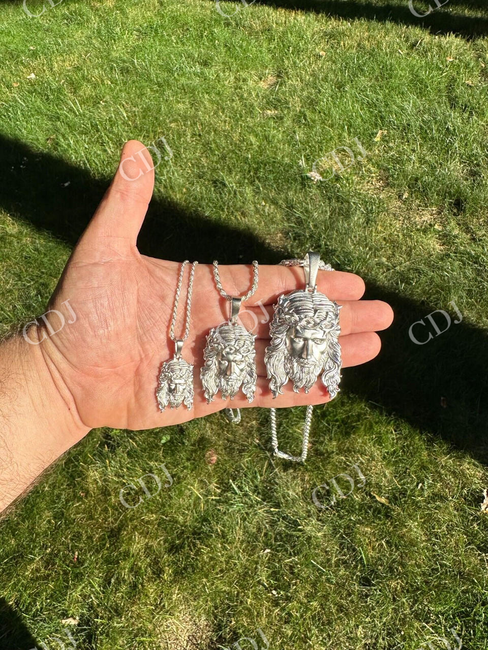 Hip Hop Plain Jesus Piece Pendant  customdiamjewel   