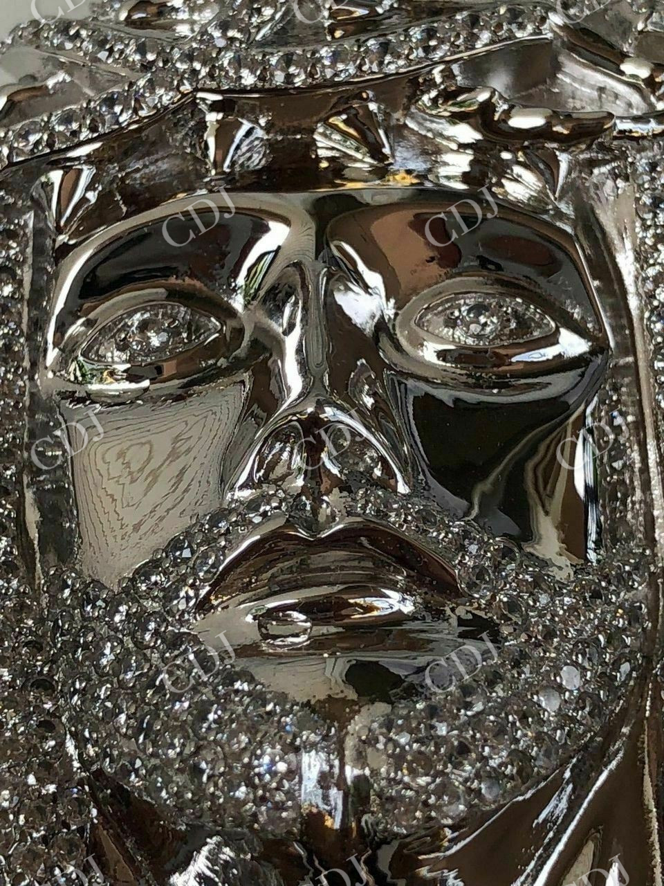 Hip Hop Moissanite Jesus Piece Pendant  customdiamjewel   