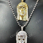 Hip Hop Moissanite Jesus Piece Pendant  customdiamjewel   