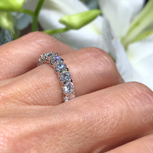 U Prong Eternity Wedding Band  customdiamjewel   