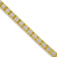 18K Yellow Gold Tennis Bracelet For Men & Women CustomDiamJewel
