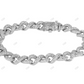 Unique VVS Moissanite Infinity Style unisex Bracelet