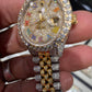36mm Rolex Big Bezel on Diamond Rainbow Digit Rolex Watch For Men customdiamjewel
