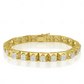 18K Yellow Gold Tennis Bracelet For Men & Women CustomDiamJewel