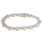 Unique VVS Moissanite Infinity Style unisex Bracelet