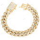Real Diamond 14K Yellow Gold Cuban Bracelet hip hop jewelry CustomDiamJewel