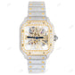 Cartier Skeleton Iced Out Hip Hop Watch customdiamjewel