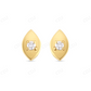 Solid Yellow Gold Diamond Evil Eye Earrings Stud earrings CustomDiamJewel